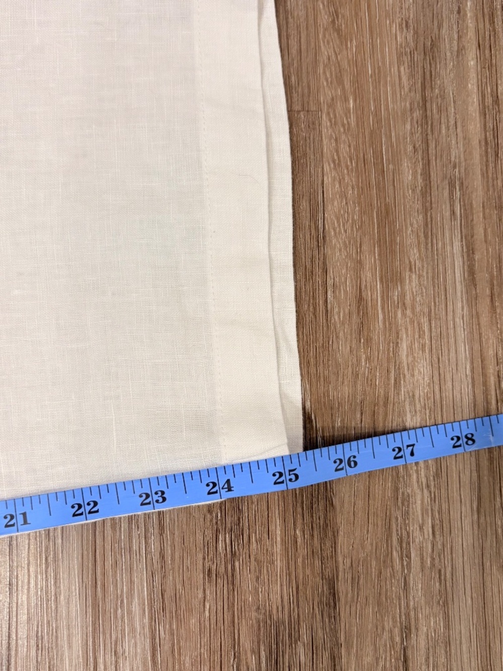NWT Quince White 100% European Linen Pull On Pants, Ankle Length Size L - Picture 8 of 9